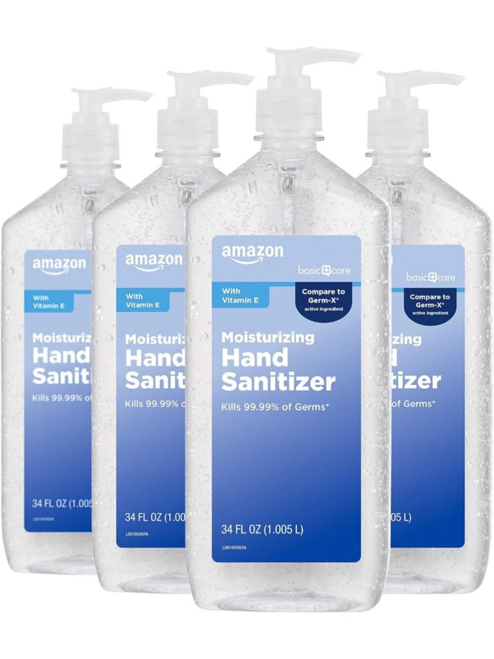 Original Hand Sanitizer with Vitamin E, 62% Ethyl Alcohol, 4-Pack, 34 fl oz